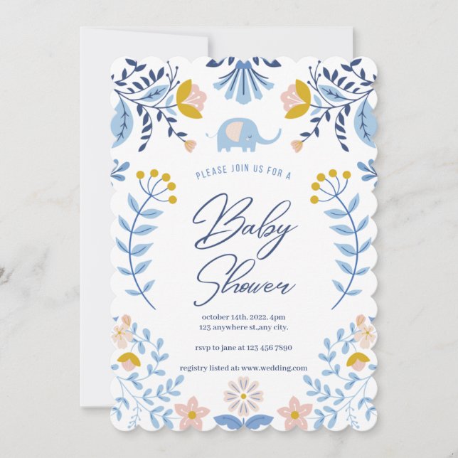 Little Peanut on the Way I Baby Shower Einladungen (Vorderseite)