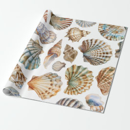 Little Pearl Sea You Soon Girl Baby Shower Geschenkpapier