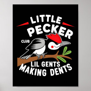 Little Pecker Club Lil Gents Making Dents Retro Wo Poster