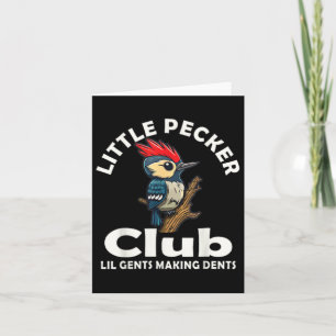 Little Pecker Club-Shirt Vorder- und Rückseite  Karte