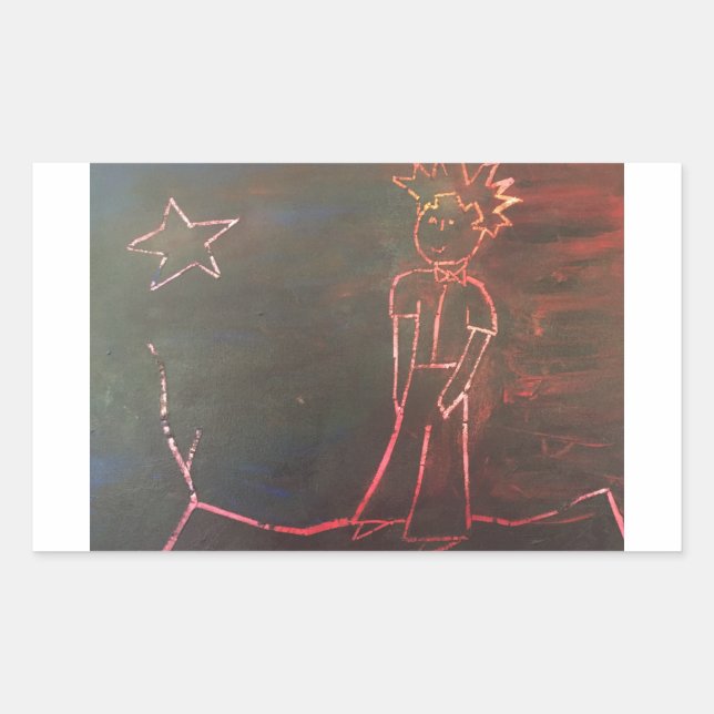 Little Pee 2 Rechteckiger Aufkleber (Vorderseite)