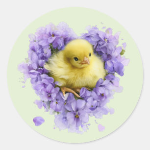 Little Peep & Co. Baby-Feier Runder Aufkleber