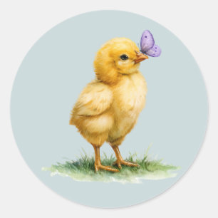 Little Peep & Co. Baby-Feier Runder Aufkleber