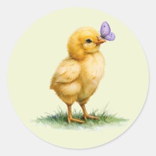 Little Peep & Co. Baby-Feier Runder Aufkleber