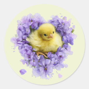 Little Peep & Co. Baby-Feier Runder Aufkleber