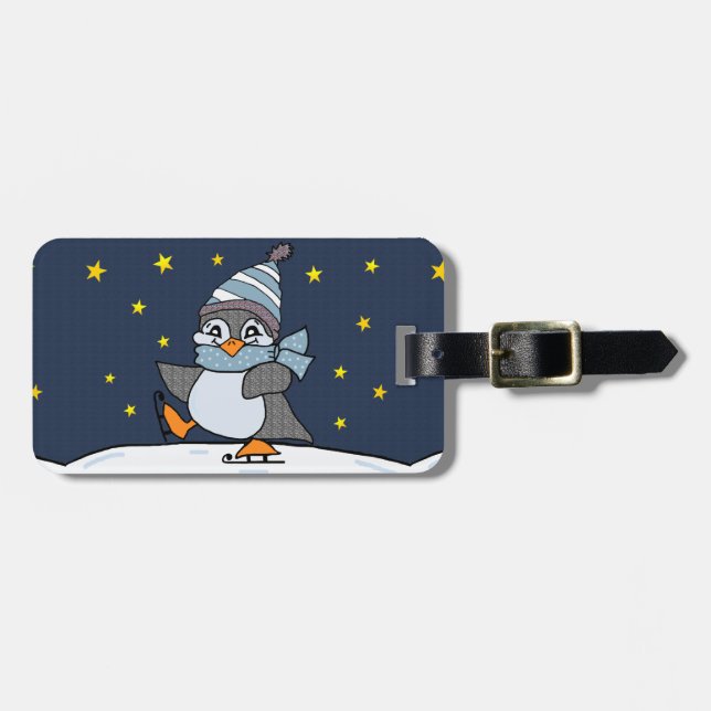 Little Penguin Gepäckanhänger (Vorderseite horizontal)