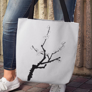 Little Pflaume Blossom Twig Tote Tag
