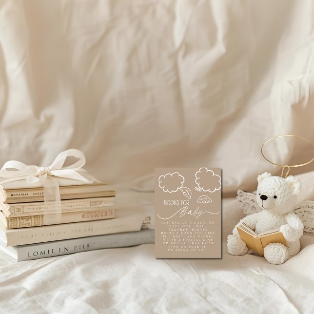Little Piece of Heaven Beige Books For Baby Begleitkarte (Little Piece of Heaven Beige Books For Baby Enclosure Card)