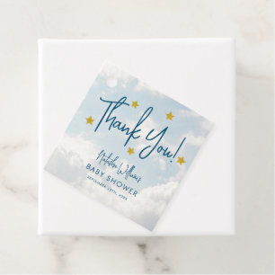 Little Piece of Heaven Clouds Stars Kinderdusche Geschenkanhänger