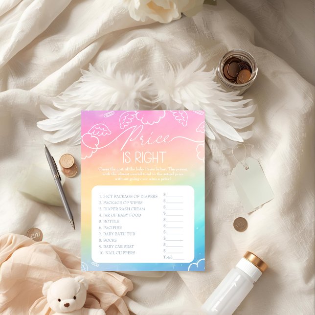 Little Piece of Heaven Rainbow Price  Right Game  Einladung (Little Piece of Heaven Rainbow Price Right Game)