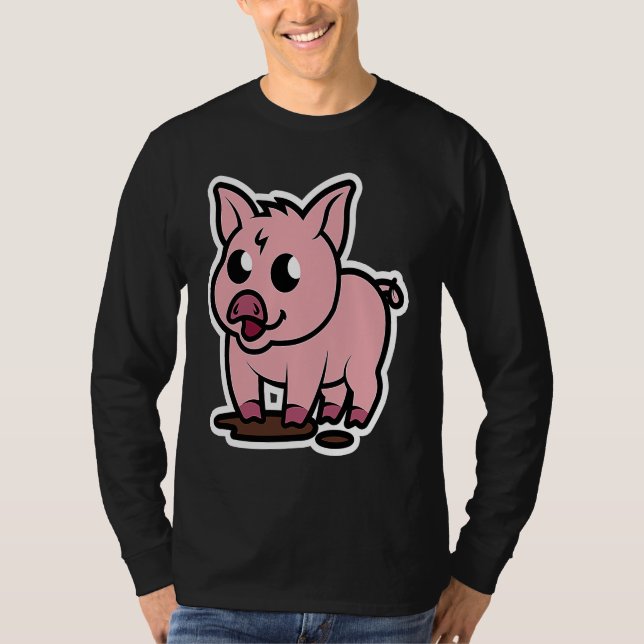 Little Pig  Pet  Piggy T-Shirt (Vorderseite)