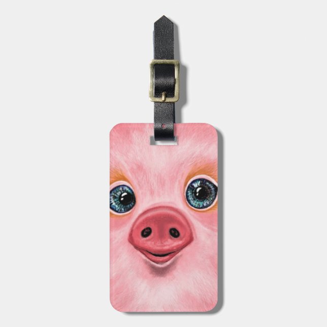 Little Piglet Luggage Tag Lmile Gepäckanhänger (Vorderseite vertikal)