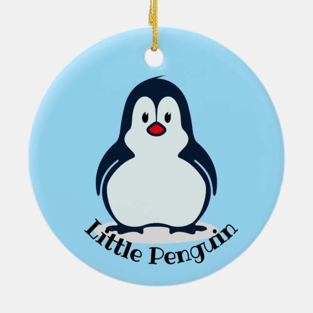 Little Pinguin Design Akryler Ornament (Hinten)
