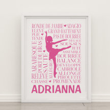 Little Pink Ballerina Typografie