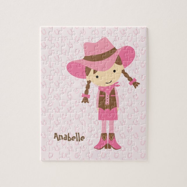 Little Pink Cowgirl Puzzle (Vertikal)