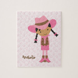 Little Pink Cowgirl Puzzle