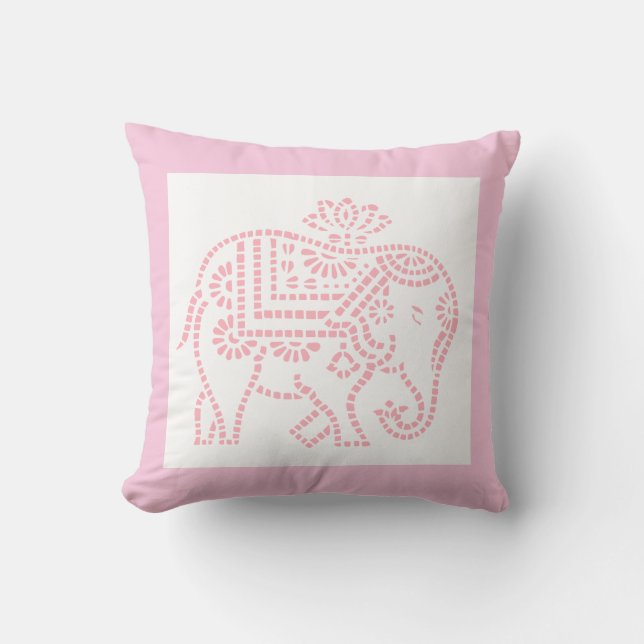 Little Pink Elephant Kissen (Vorderseite)