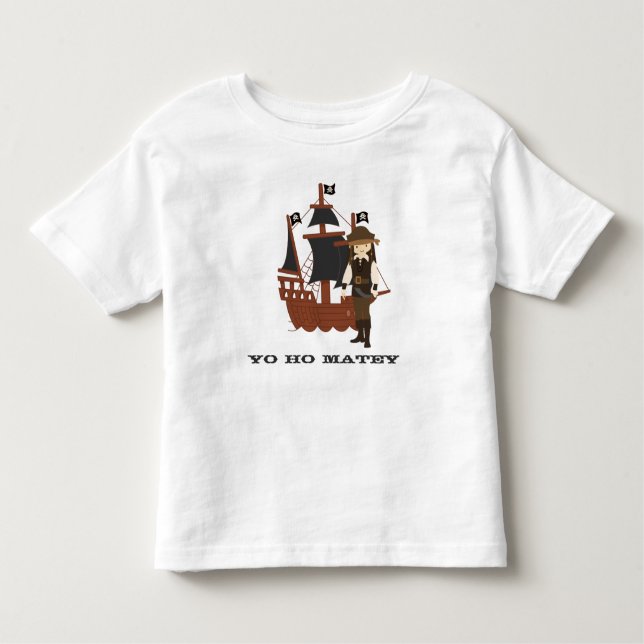 Little Pirate personalisierter T - Shirt (Vorderseite)