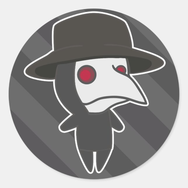 Little Plague Doctor Runder Aufkleber (Vorderseite)