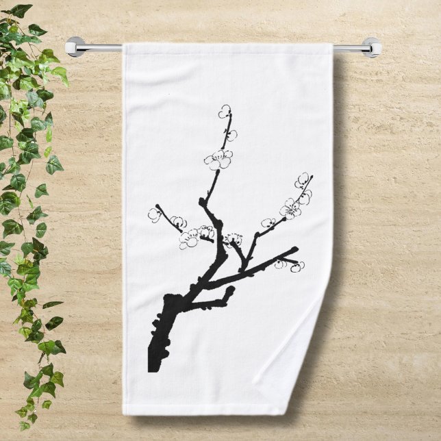 Little Plum Blossom Twig Handtuch (Von Creator hochgeladen)