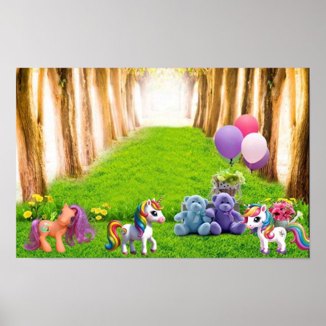 Little Pony und Unicorns Poster (Vorne)