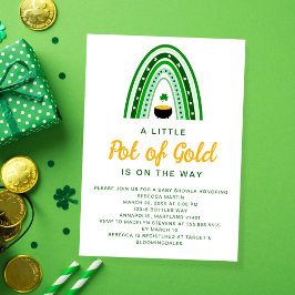 Little Pot of Gold St. Patrick's Day Baby Shower Einladung