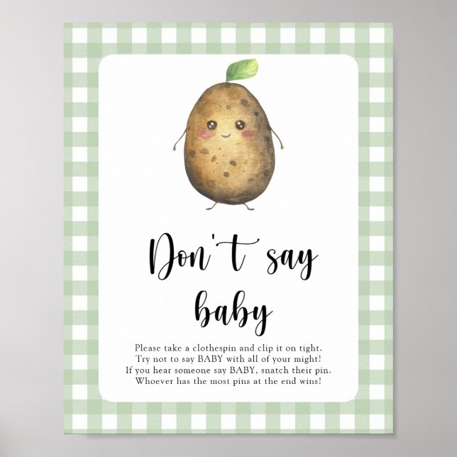 Little Potato Sag kein Baby Poster (Vorne)