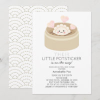 Little Potsticker Baby Shower Einladung