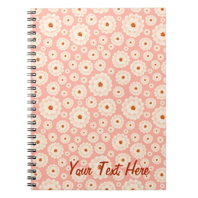 Little Powder Pink Blume Notizblock (Vorderseite)