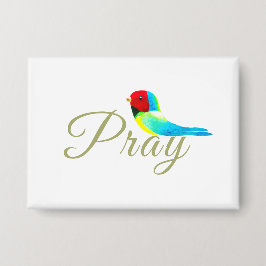 Little Prayer Bird  Button
