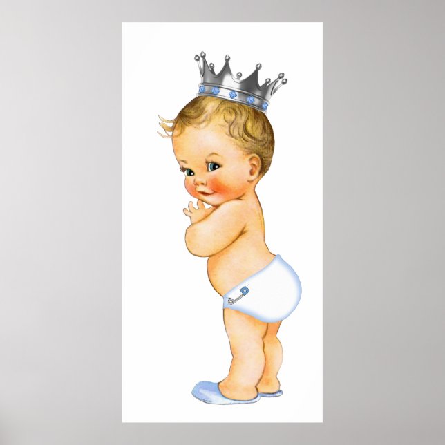 Little Prince Baby Boy Dusche Poster (Vorne)