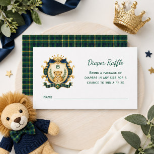 Little Prince Baby Boy Shower Windel-Raffle Begleitkarte