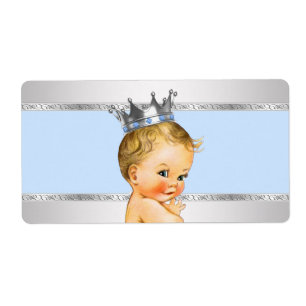 Little Prince Baby Dusche Wasser Flasche Etikett