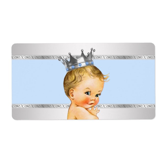 Little Prince Baby Dusche Wasser Flasche Etikett (Vorne)