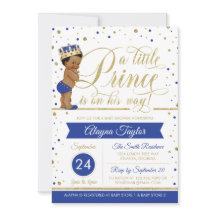 Little Prince Baby Shower Einladung, Imitate Glitz