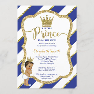 Little Prince Baby Shower Einladung, Imitate Glitz Einladung