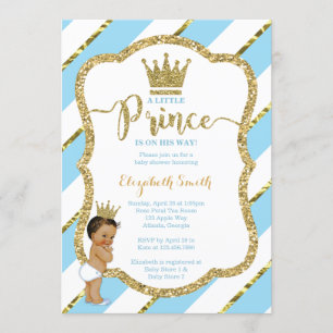 Little Prince Baby Shower Einladung, Imitate Glitz Einladung