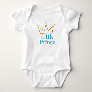 Little Prince Gold Crown Baby Strampler