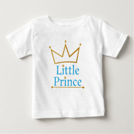 Little Prince Gold Crown Baby T-shirt