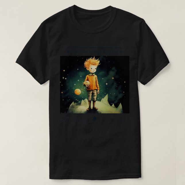 Little Prince Le Petit Prince Childrens Bücher 7 T-Shirt (Design vorne)