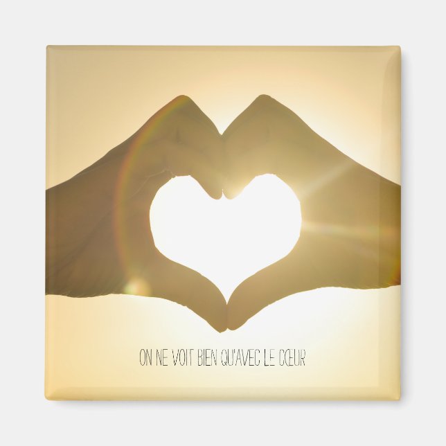 Little Prince Zitat Magnet (Vorne)