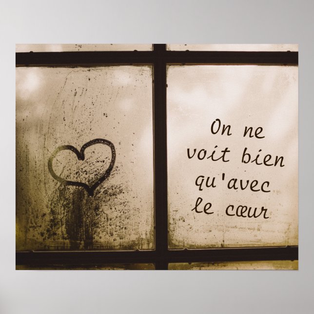 Little Prince Zitat Poster (Vorne)