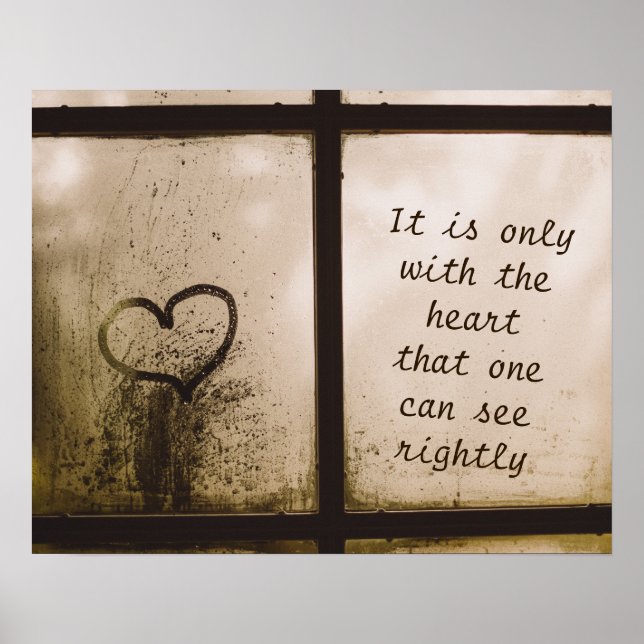 Little Prince Zitat Poster (Vorne)