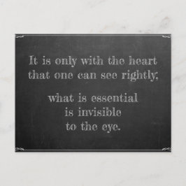 Little Prince Zitat Postkarte