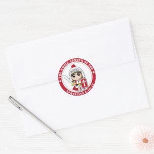 Little Princess Ai Round Stickers