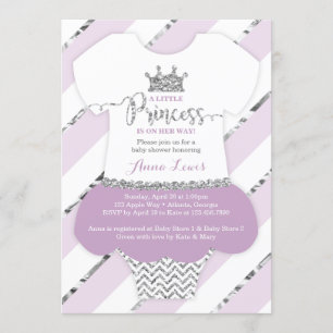 Little Princess Baby Shower Einladung, Imitate Gli Einladung