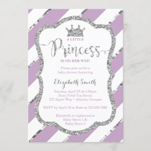 Little Princess Baby Shower Invite, Imitate Glitze Einladung