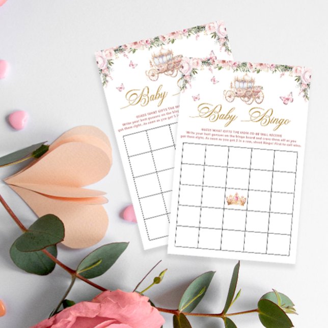 Little Princess Carriage Baby Shower Bingo Game (Von Creator hochgeladen)