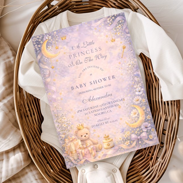 Little Princess Celestial Baby Shower Einladung (Von Creator hochgeladen)