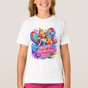 Little Princess Fairy Rainbow Wings, Geburtstagsge T-Shirt